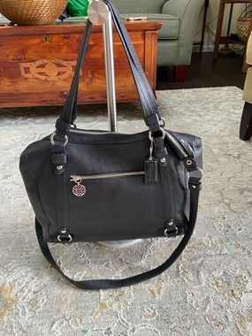 Coach 2011 Alexandria Convertible Pebbled Leather Tote F17566